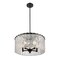 Z-Lite Glacier Pendant, 5-Light, 19 In.W x 10 In.H, Matte Black/Clear 1943P18-MB - alternate 8